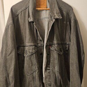Levis Stay Loose Dark Gray Denim Jacket - XL